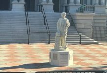 Statue of Christopher Columbus installed on White House grounds