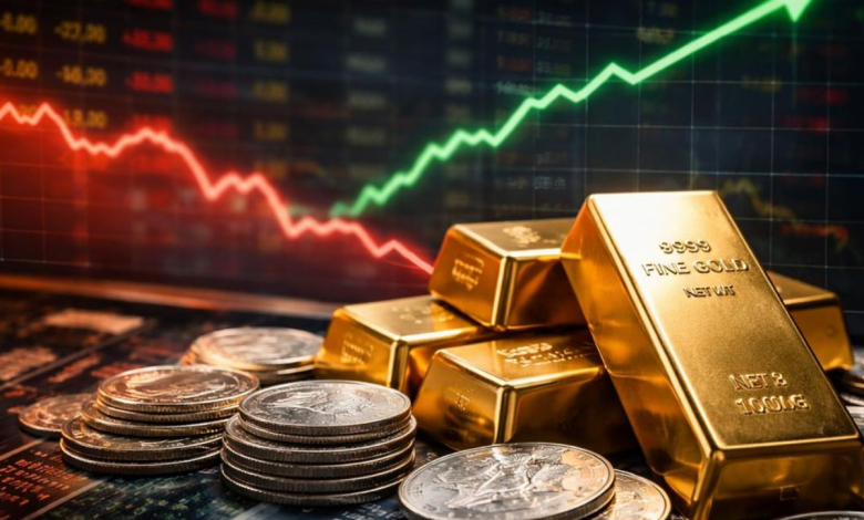 Dow Falls 95 Points, S&P 500 & Nasdaq Surges as Oil & Commodity Prices Move Markets Amid Iran Tensions; Crude Oil, Gas, Gold & Silver Surges; Bitcoin Climbs Above K