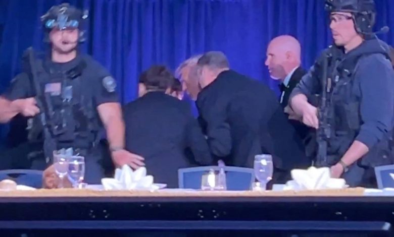 Trump speaks after shooting at White House Correspondents’ Dinner