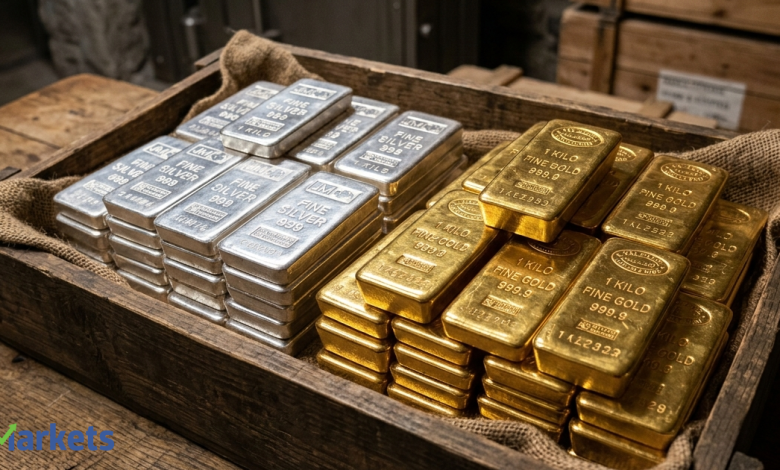 Silver slips Rs 1,400, gold below Rs 1.52 lakh as Iran war, interest rate uncertainty rattle investors. What should you do?