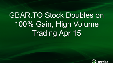 GBAR.TO Stock Doubles on 100% Gain, High Volume Trading Apr 15 GBAR.TO Stock Doubles on 100% Gain, High Volume Trading Apr 15