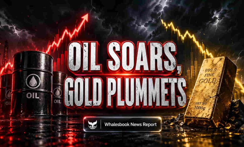 Oil Surges on Hormuz Blockade, Gold Dips as Dollar Strengthens