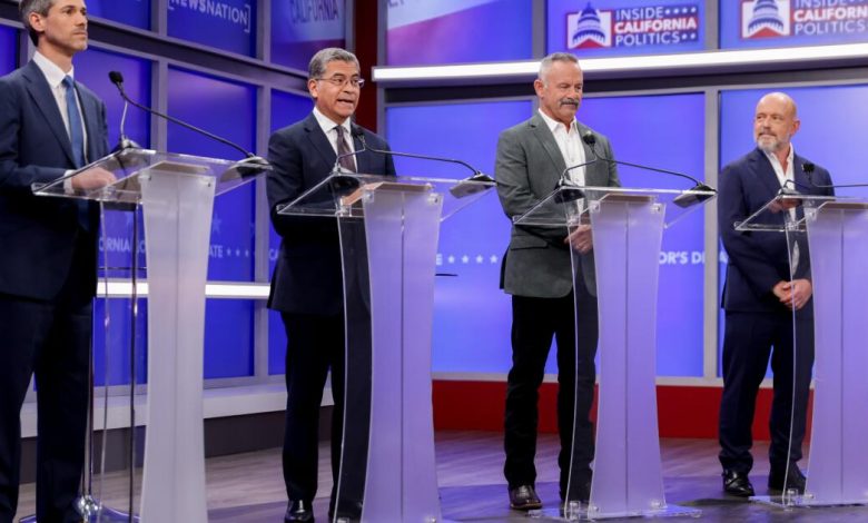 Top candidates for California governor spar over wealth, experience and race in fiery debate