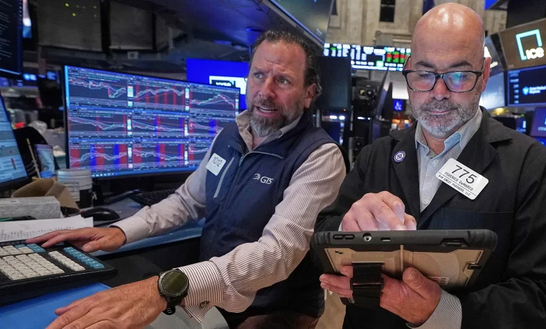 U.S. stocks slide from records as bond market rattles