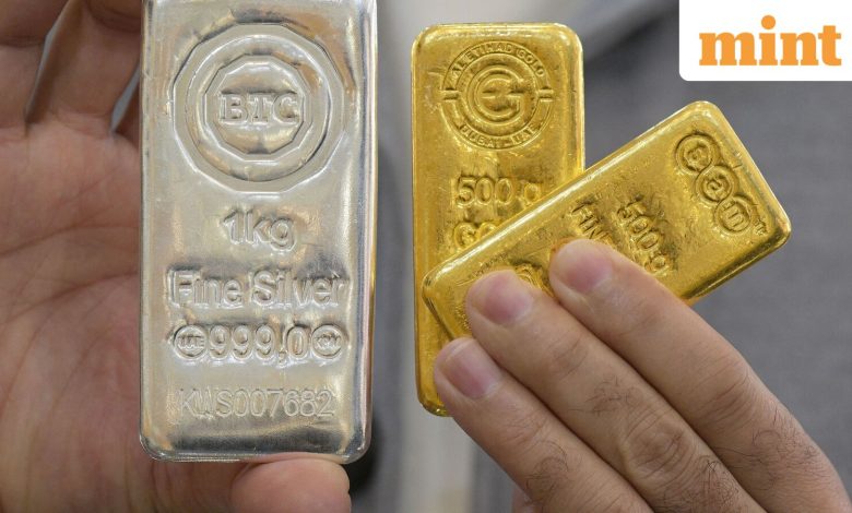 Gold, silver rates today: Comex gold gains /oz; silver up .5/oz on fresh Iran peace hopes