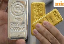Gold, silver rates today: Comex gold drops 4/oz; silver tumbles /oz on oil-led inflation fears, firm US dollar
