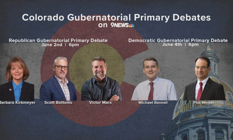 Colorado governor candidates to face off in 9NEWS debates Colorado governor candidates to face off in 9NEWS debates