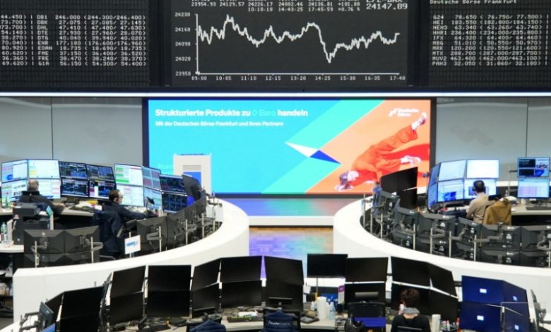 Global shares stumble while bond yields climb on inflation worries