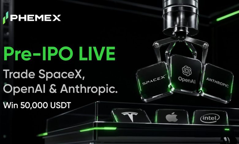 Phemex Launch Pre-IPO Futures for SpaceX, OpenAI, and Anthropic