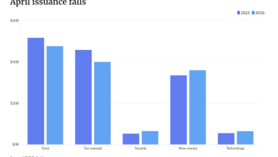 April muni issuance falls, but remains above 10-year average