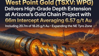 West Point Gold (TSXV: WPG) Delivers High-Grade Depth Extension at Arizona’s Gold Chain Project with 66m Intercept Averaging 6.57 g/t West Point Gold (TSXV: WPG) Delivers High-Grade Depth Extension at Arizona’s Gold Chain Project with 66m Intercept Averaging 6.57 g/t