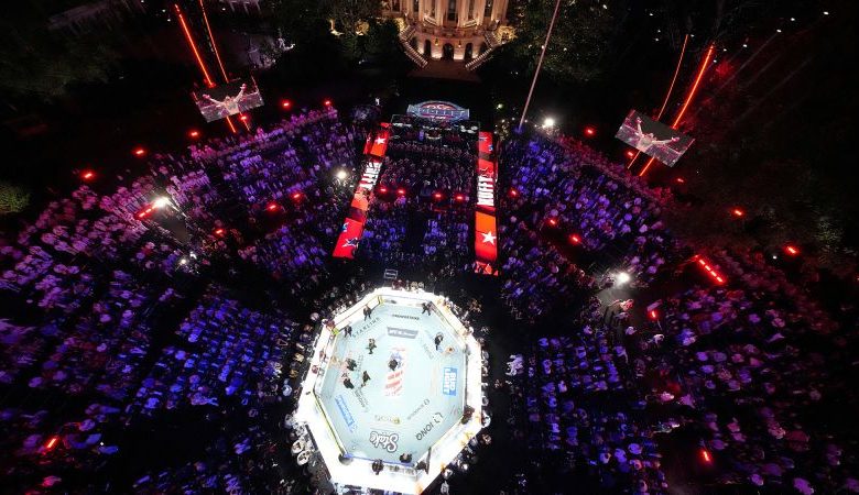 Thwarted attack on UFC fight is another reason to build White House ballroom, Trump DOJ argues Thwarted attack on UFC fight is another reason to build White House ballroom, Trump DOJ argues