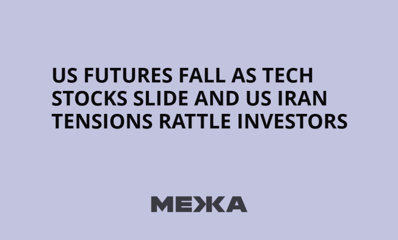 US futures fall as tech stocks slide and US Iran tensions rattle investors | Ukraine news