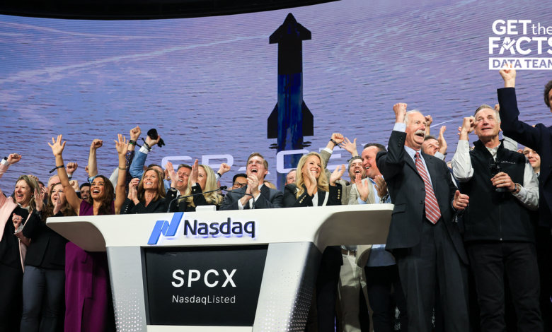 SpaceX IPO tops Meta, AT&T and Nvidia on first day