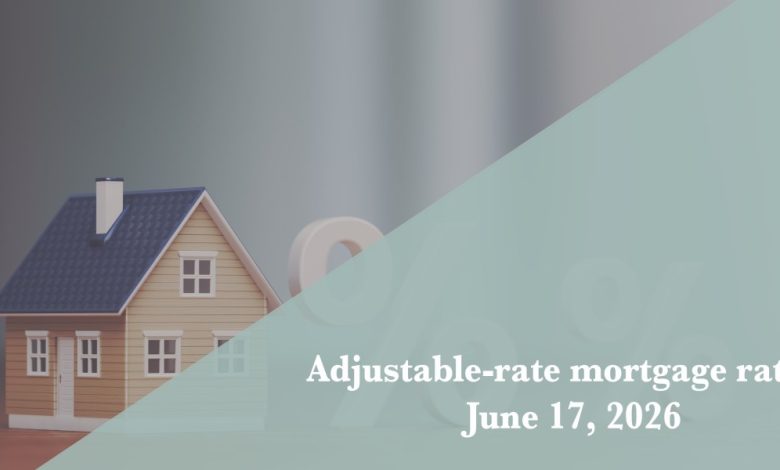 Current ARM mortgage rates report for June 17, 2026