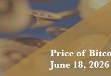 Current price of Bitcoin for June 18, 2026