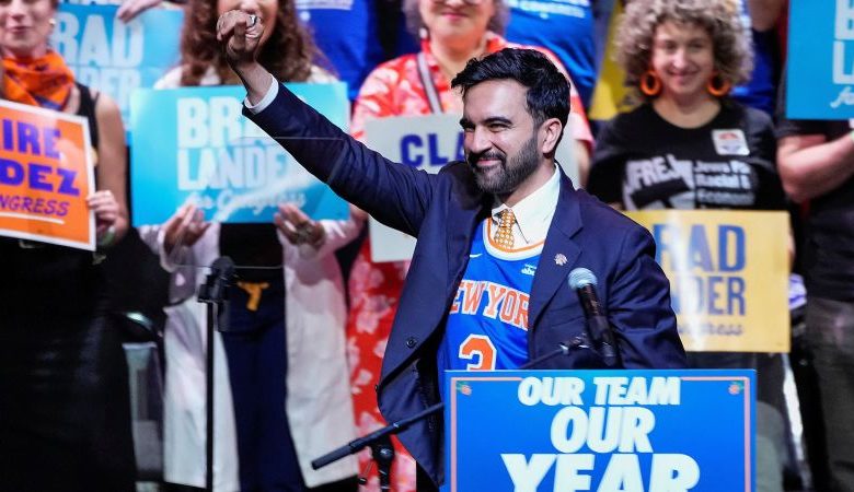 Zohran Mamdani sharply criticizes Democratic Party as he rallies with progressive challengers Zohran Mamdani sharply criticizes Democratic Party as he rallies with progressive challengers