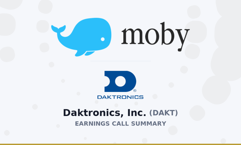Daktronics, Inc. Q4 2026 Earnings Call Summary
