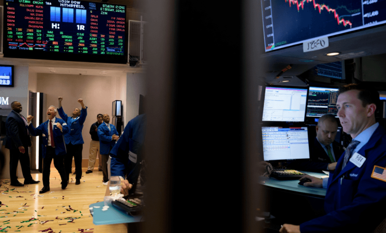 Dow Jones closes at record high while tech stocks drag down Nasdaq and S&P 500 after weak June employment report Dow Jones closes at record high while tech stocks drag down Nasdaq and S&P 500 after weak June employment report