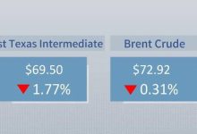 Crude futures settle lower