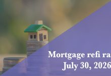 Current refi mortgage rates report for July 30, 2026