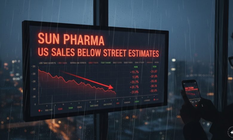 Sun Pharma Q1 Results: Stock falls 3% from highs after US sales miss expectations Sun Pharma Q1 Results: Stock falls 3% from highs after US sales miss expectations