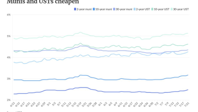 Muni yields cut, following UST losses Muni yields cut, following UST losses