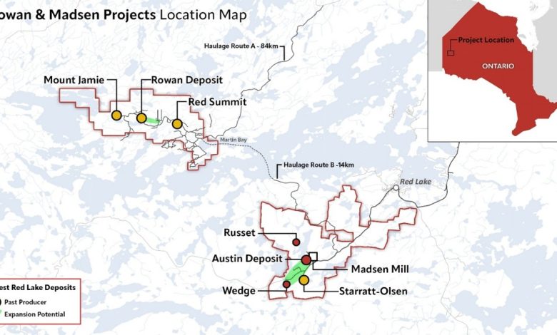 West Red Lake Gold Files NI 43-101 Technical Report for Updated Rowan Mineral Resource Estimate