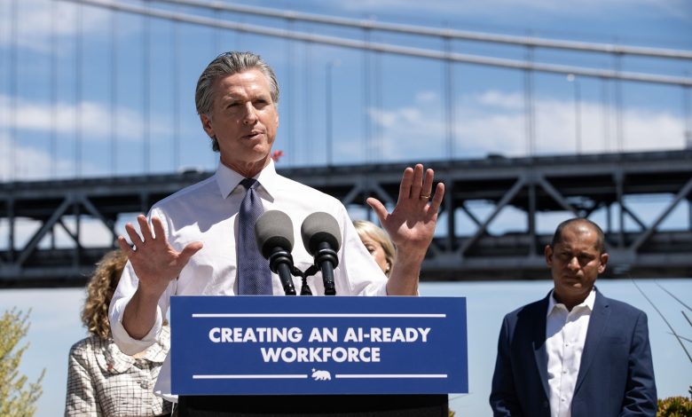 Newsom and Trump agree on one way to address AI’s impact