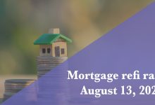 Current refi mortgage rates report for Aug. 13, 2026