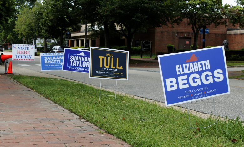 Progressive candidates, elections in Virginia