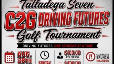Talladega Seven to Host Second Annual Driving Futures Golf Tournament in Oxford Talladega Seven to Host Second Annual Driving Futures Golf Tournament in Oxford