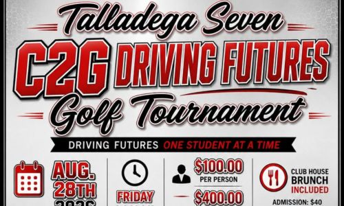Talladega Seven to Host Second Annual Driving Futures Golf Tournament in Oxford Talladega Seven to Host Second Annual Driving Futures Golf Tournament in Oxford