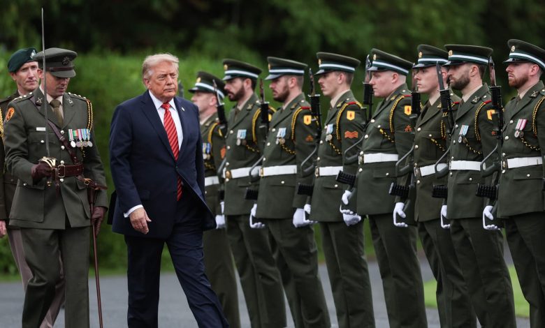 Trump arrives in Ireland to meet leaders ahead of golf tournament Trump arrives in Ireland to meet leaders ahead of golf tournament