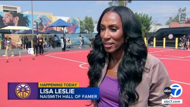 Sparks unveil statue honoring Lisa Leslie outside Crypto.com Arena Sparks unveil statue honoring Lisa Leslie outside Crypto.com Arena
