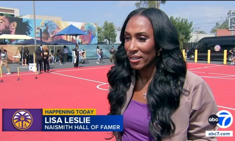 Sparks unveil statue honoring Lisa Leslie outside Crypto.com Arena
