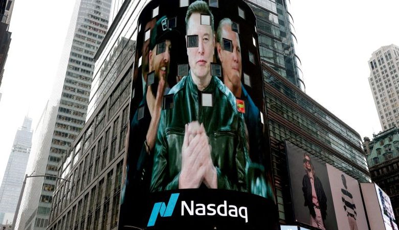 AI stocks slide after top industry CEOs call for slowdown of technology’s development