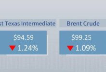 Crude futures settle lower