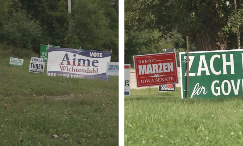 Political yard signs still play a role in a digital campaign era Political yard signs still play a role in a digital campaign era