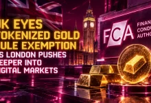 UK Eyes Tokenized Gold Rule Exemption as London Pushes Deeper Into Digital Markets