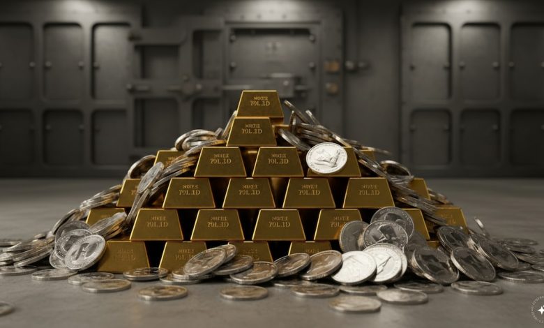 Gold steady, silver gains over 1% as oil prices ease